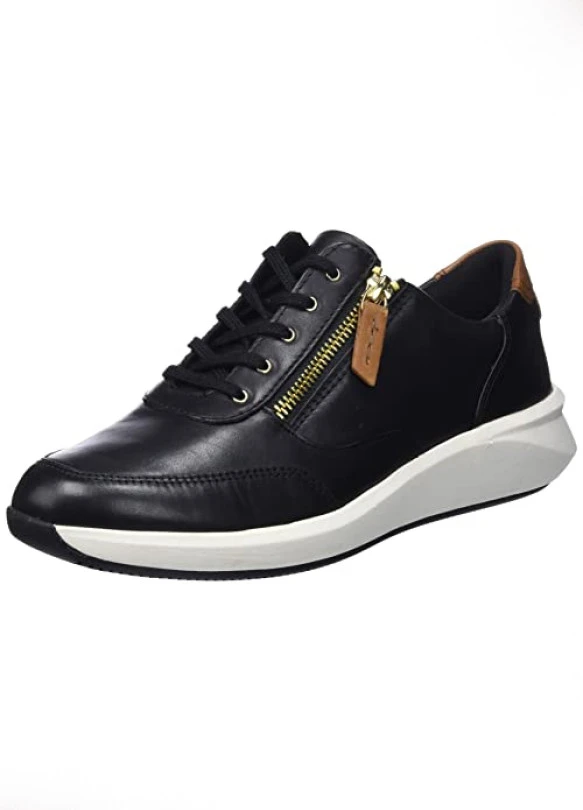 main_image_Zapatillas de mujer Clarks Un Rio Zip en cuero