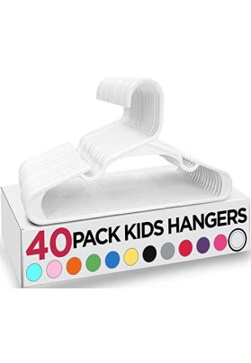 Pack de 40 perchas de plástico infantiles Utopia Home 🖤