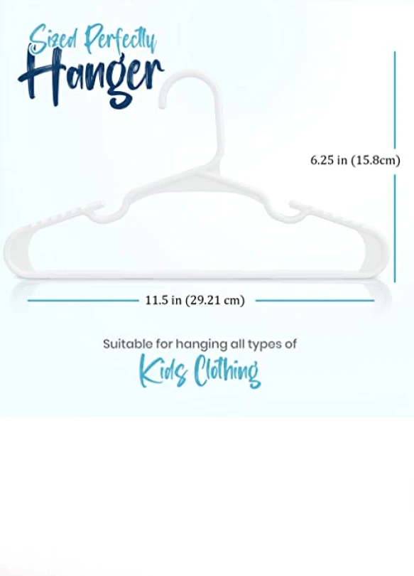 2_Pack de 40 perchas de plástico infantiles Utopia Home 🖤