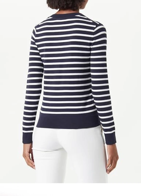 2_Jersey V-NK de punto Hilfiger CO para mujer