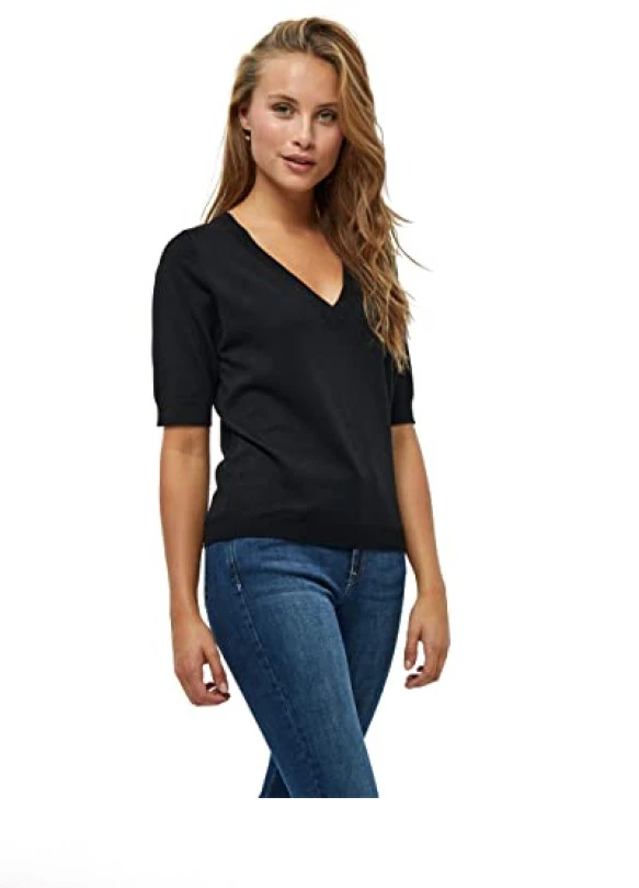 main_image_Te dejo la opción: Minus Milla V-Neck Knit Tee 1 para mujer