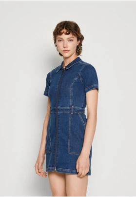 UTILITY DRESS - Vestido vaquero - denim