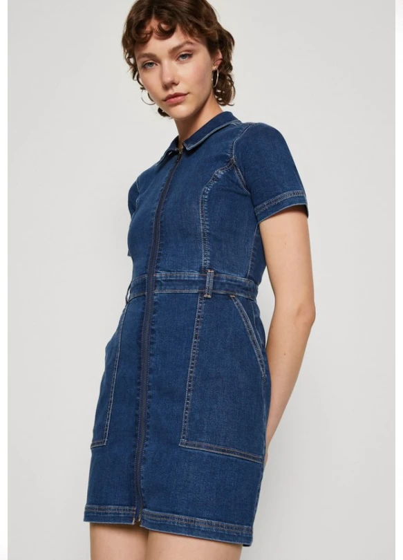 2_UTILITY DRESS - Vestido vaquero - denim
