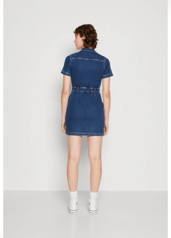 1_UTILITY DRESS - Vestido vaquero - denim