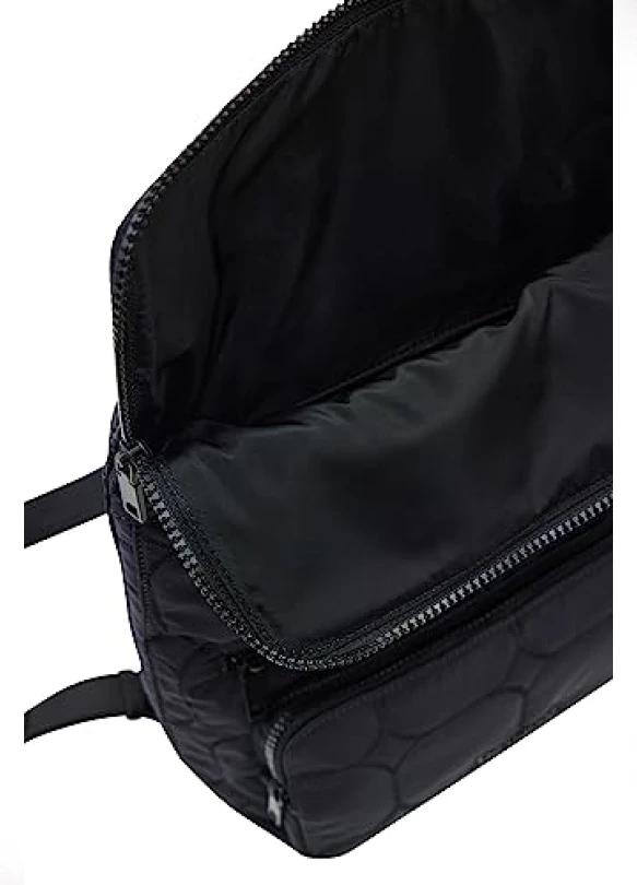 2_Bolso mochila sintético Desigual Be Random Nera para mujer