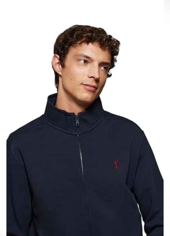 2_Sudadera 100% Algodón sin capucha, Polo Club con logo bordado