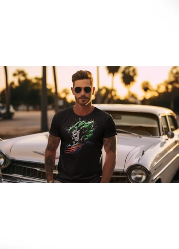 1_Camiseta Goku con diseño de Dragon B para hombre