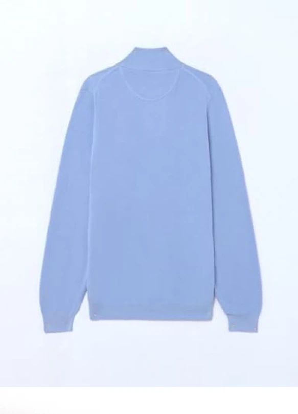 2_Suéter pulóver de algodón para hombre GANT Media Cremallera de Piqué