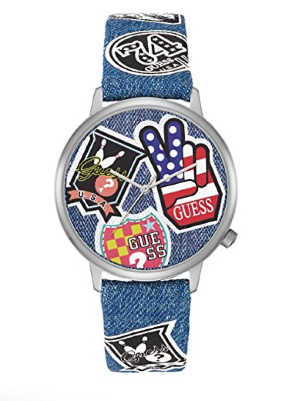 main_image_Reloj analógico unisex Guess de cuarzo con correa de tela.