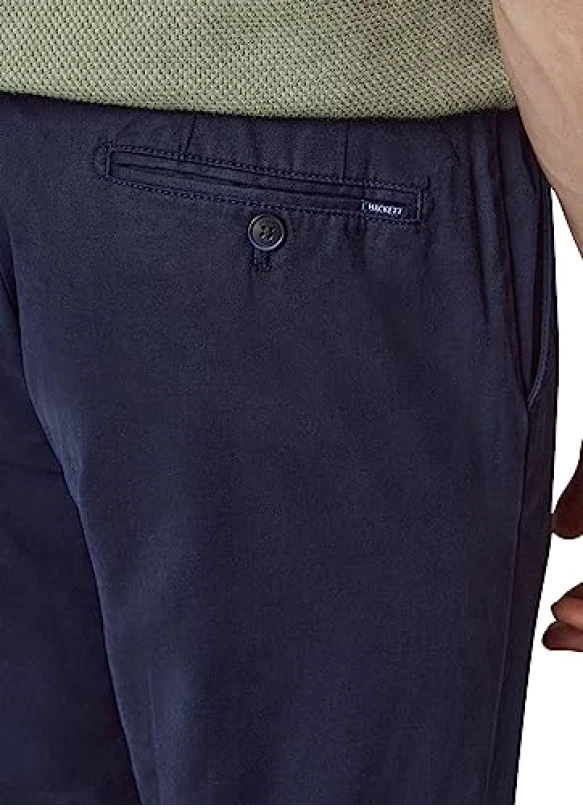 4_Hackett London C Chino Sanderson Pantalones, Azul (Navy Blazer), 42W/28L para Hombre