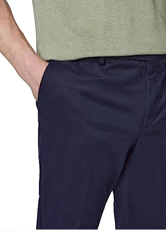 2_Hackett London C Chino Sanderson Pantalones, Azul (Navy Blazer), 42W/28L para Hombre