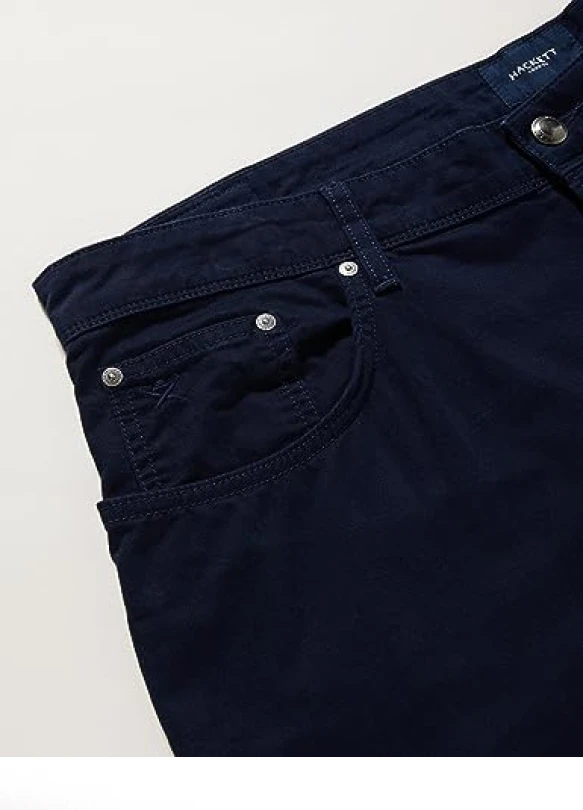 1_Hackett London Core 5pkt Trinity Pantalones, Azul (Navy Blazer), 38W/28L para Hombre