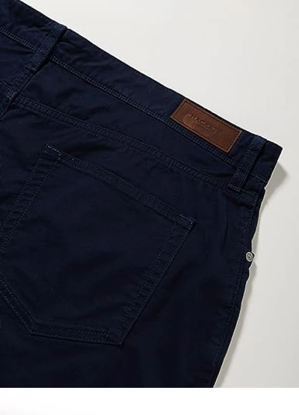 3_Hackett London Core 5pkt Trinity Pantalones, Azul (Navy Blazer), 38W/28L para Hombre