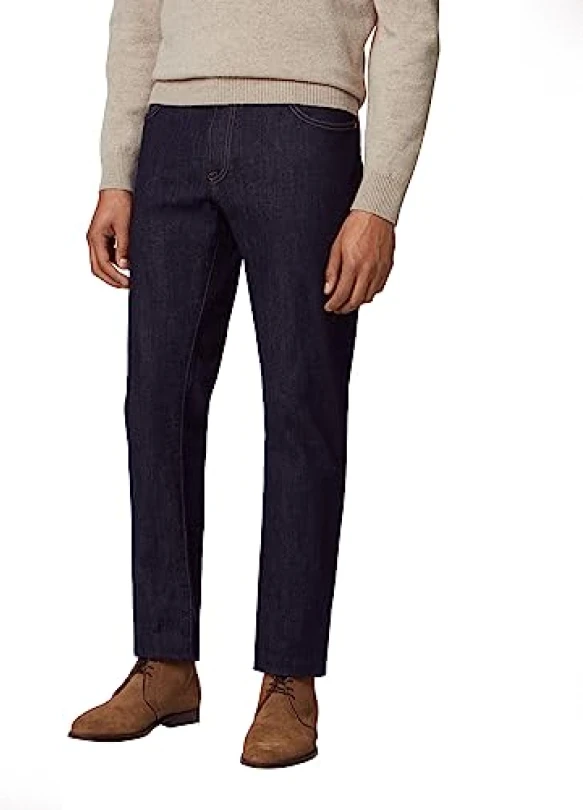 1_Hackett London Rinse Wash Cl Jeans, Azul (Denim Blue), 33W/34L para Hombre