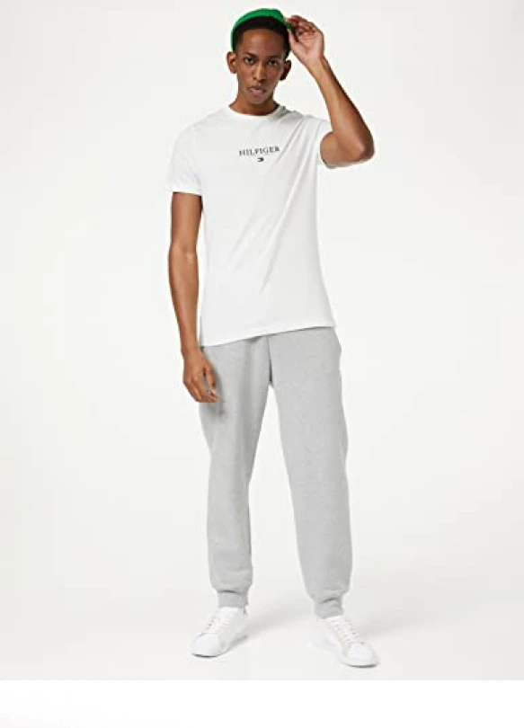 1_Camiseta hombre Hilfiger Logo Tee con cuello redondo