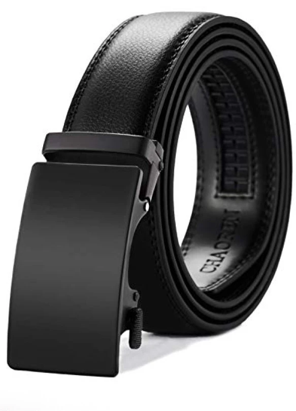 main_image_Cinturón de cuero para hombre CHAOREN con hebilla automática ajustable.