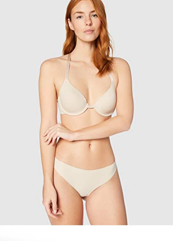 2_Braga hípster de algodón y encaje Iris & Lilly, pack de 5.