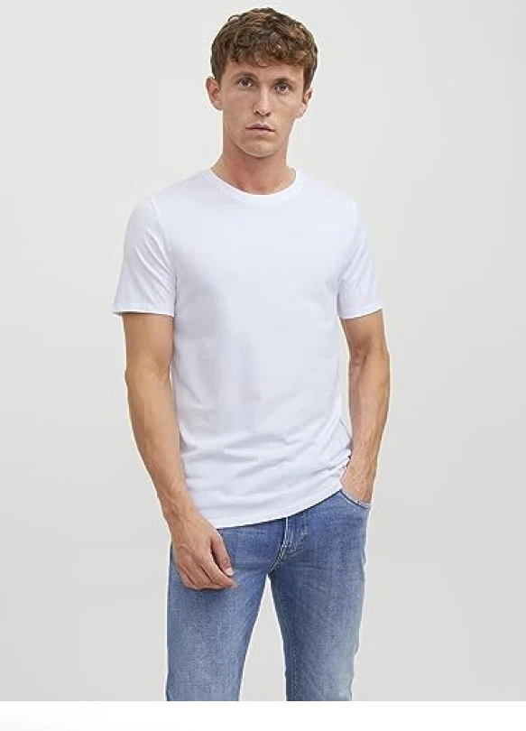 2_Camiseta JACK & JONES Jacbasic Crew Neck Pack de 2 para hombre