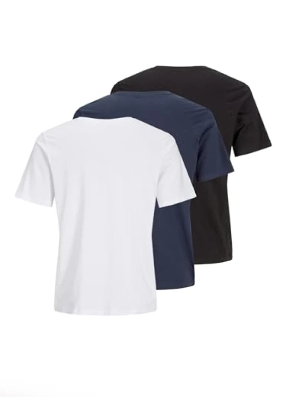 1_Camiseta JACK & JONES Jjcyber tee SS Crew Neck (Pack de 3)