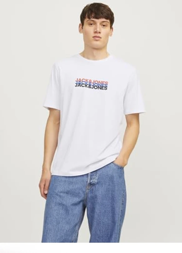 2_Camiseta JACK & JONES Jjcyber tee SS Crew Neck (Pack de 3)