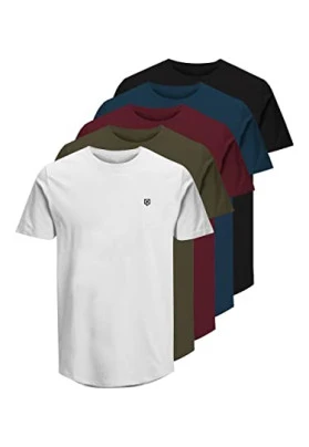 Camiseta Jack & Jones Jprblabrody, Pack de 5 para hombre