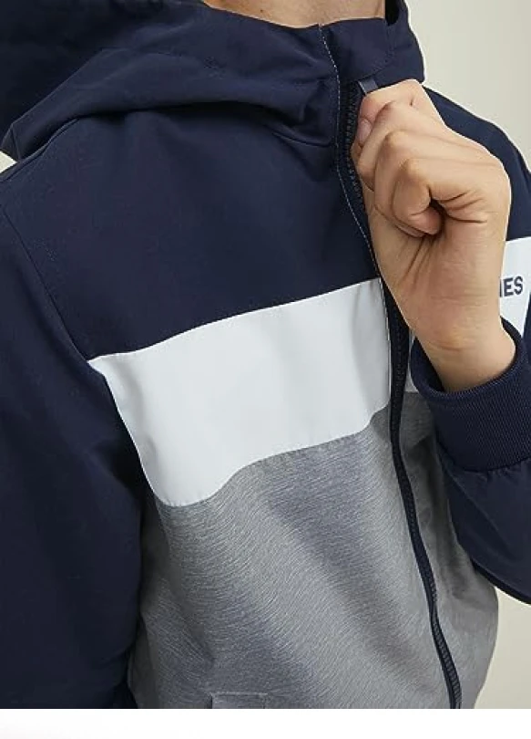 2_Chaqueta bomber para niños JACK & JONES Jjerush Blocking Hood