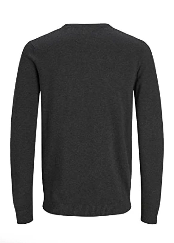 1_Suéter básico de algodón, cuello redondo slim fit Jack & Jones.