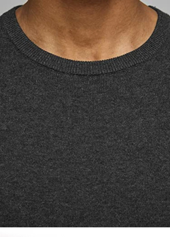 5_Suéter básico de algodón, cuello redondo slim fit Jack & Jones.