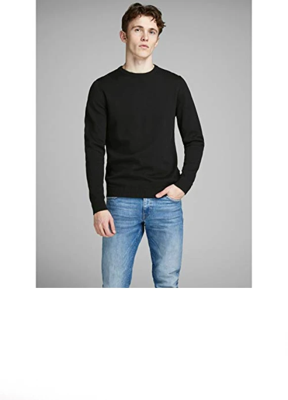 1_Suéter de cuello redondo Jack & Jones Jjebasic Knit Noos para Hombre