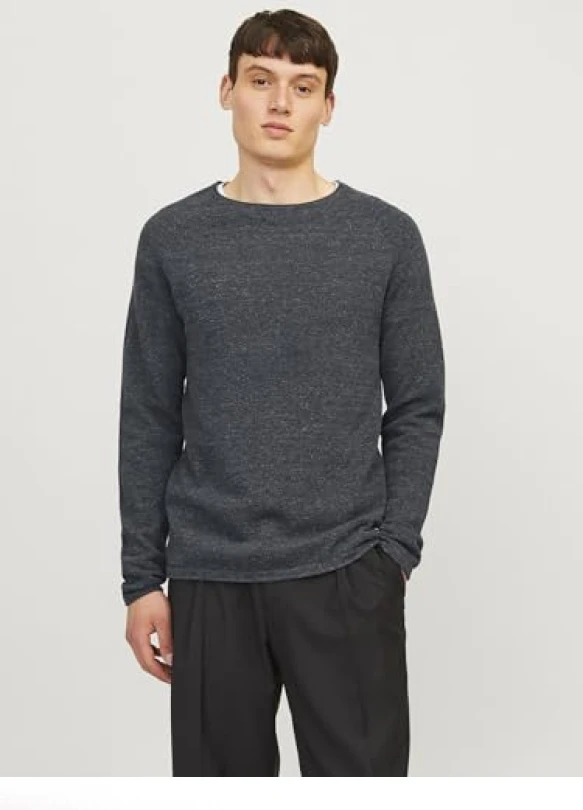 3_Suéter Jack & Jones Jjehill Knit Crew Neck para hombre.