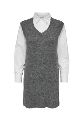 Vestido doble tejido