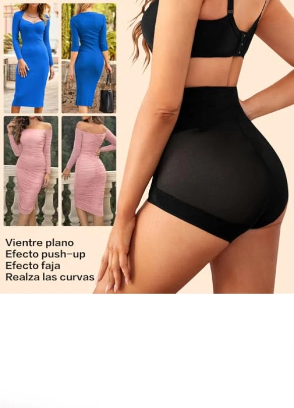 1_Fajas reductoras DIGZ para mujer, cintura alta, sin costuras.