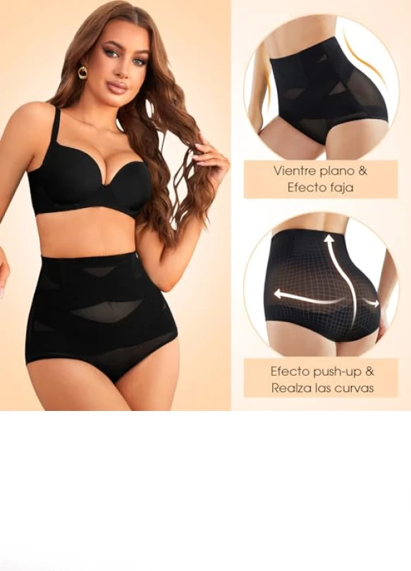 2_Fajas reductoras DIGZ para mujer, cintura alta, sin costuras.