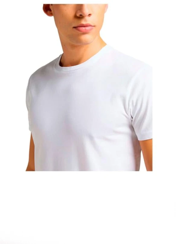 5_Camisetas de cuello redondo Lee Hombre Twin Pack