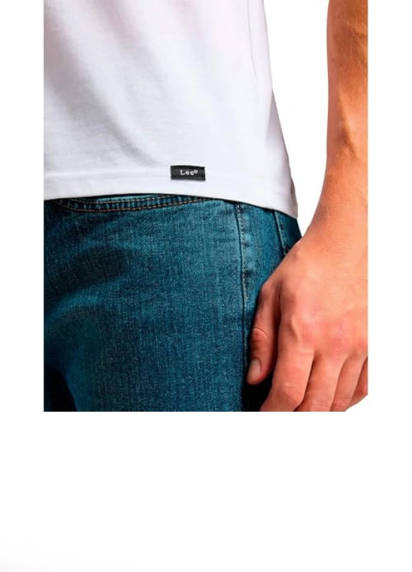 4_Camisetas de cuello redondo Lee Hombre Twin Pack