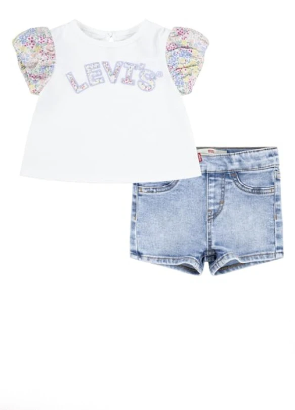 main_image_Conjunto Levi's de camiseta y short para bebés.