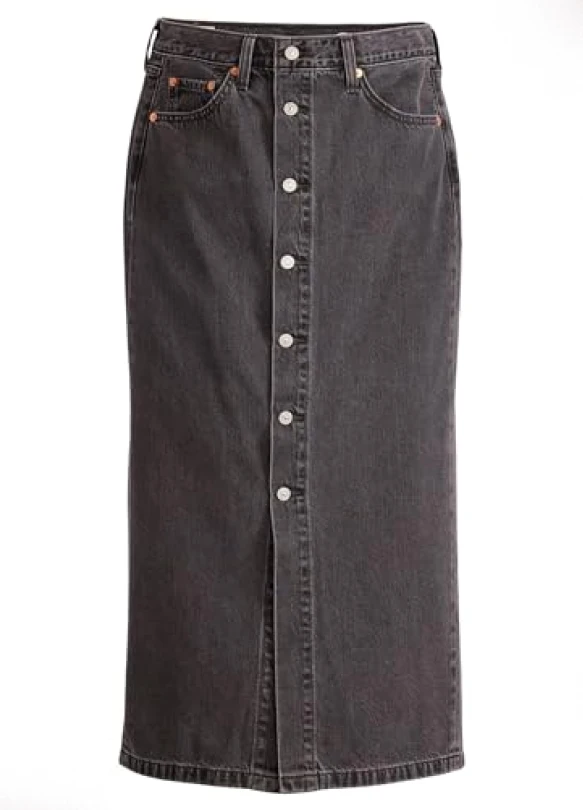 5_Falda vaquera midi para mujer Levi's Button