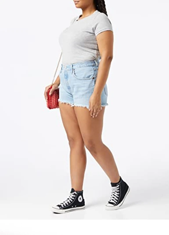 1_Pantalones Cortos Vaqueros Levi's 501 Original para Mujer