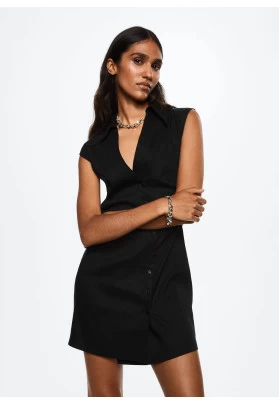 Vestido camisero lino