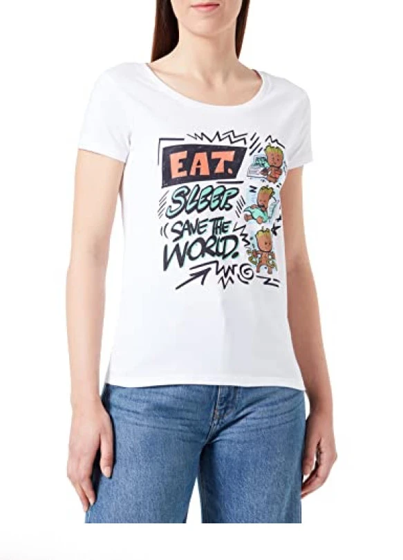 main_image_Camiseta Estampada de Marvel para Mujer: Moda Cómoda y Estilizada