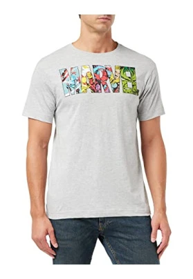 Camiseta MARVEL Comic Strip Logo para hombre