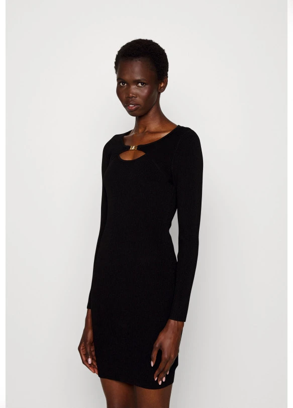 main_image_EMPIRE CUTOUT  - Vestido de punto - black