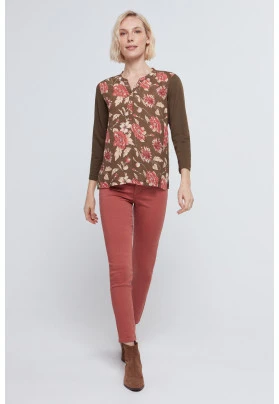 Blusa Combinada Punto