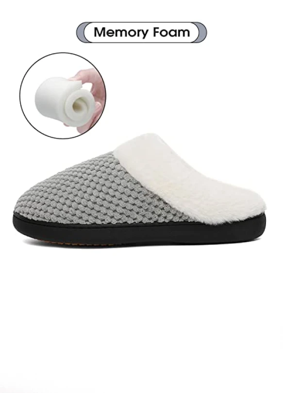 1_Zapatillas de invierno cómodas y calentitas de Mishansha para hombre y mujer