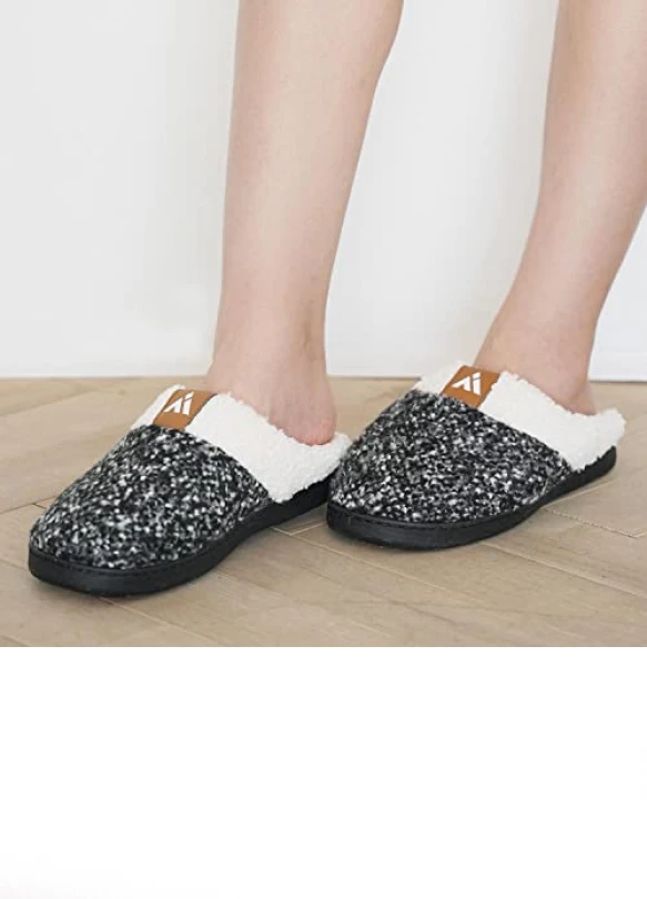 5_Zapatillas de invierno cómodas y calentitas Mishansha para hombre y mujer.