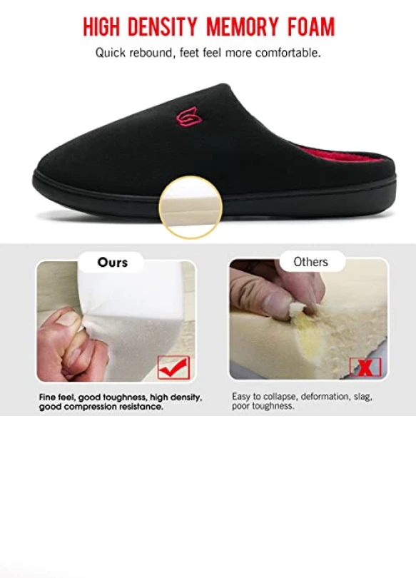 3_Zapatillas Unisex WateLves Invierno con Memory Foam y antideslizante.