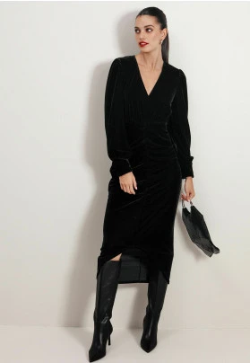 PETITE - Vestido de tubo - black