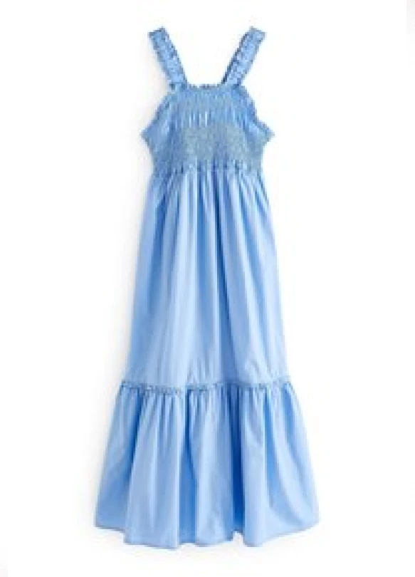 1_SHIRRED  - Vestido largo - blue