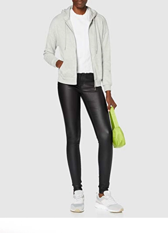 1_Pantalón Skinny Coated Noisy May NMCALLIE HW Noos para mujer