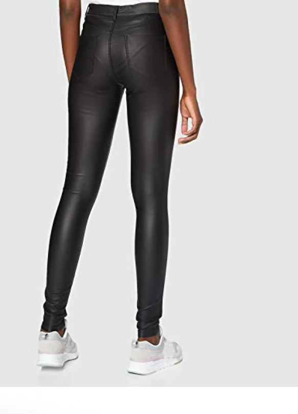 2_Pantalón Skinny Coated Noisy May NMCALLIE HW Noos para mujer